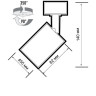 Накладной светильник JAZZWAY под лампку с цоколем GU10 PDL-R 1xGU10 WH 230V IP20 5049284
